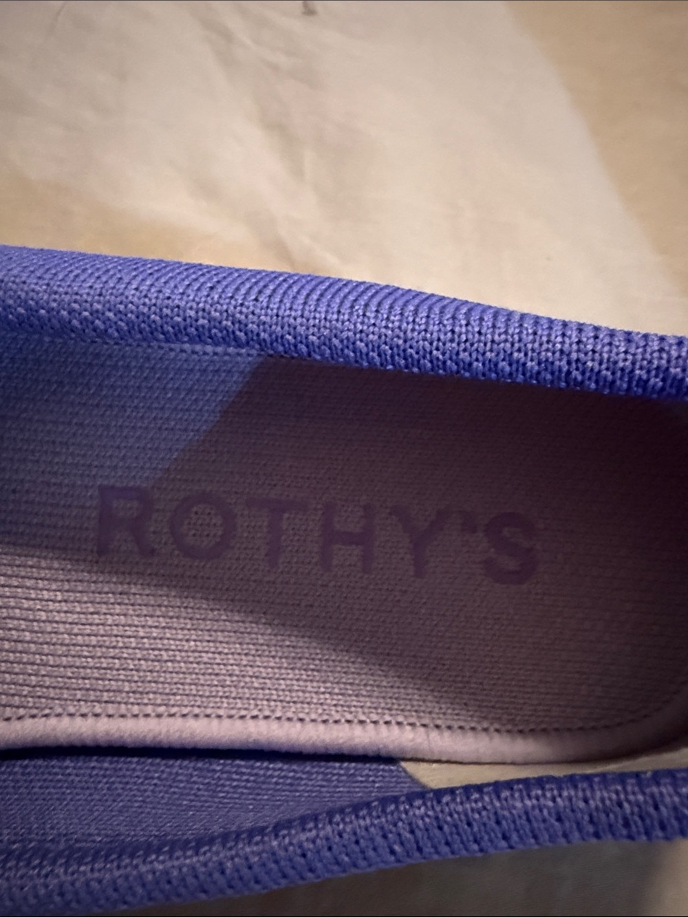 Rothy's Woman’s Periwinkle Drivers- Size 8.5 - Picture 5 of 6